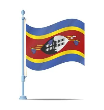 Swaziland flag vector Stock Illustration