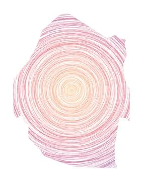 Swaziland map filled with concentric circles. Sketch style circles in shape.. イラスト素材