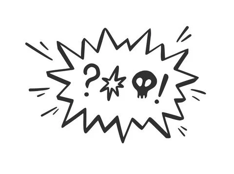 Swear word speech bubble. Vector Illustrazione stock