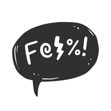 Swear word speech bubble. Vector イラスト素材