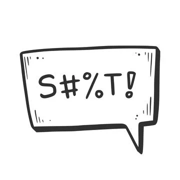 Swear word speech bubble. Vector イラスト素材
