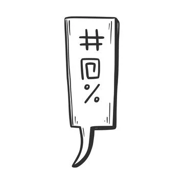 Swear word speech bubble. Vector Illustrazione stock