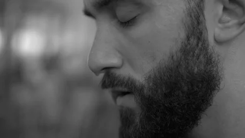 Sweat drips from man after work out Stock Footage 73136186