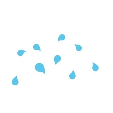 Sweat drops for comic book character vector design isolated on white Stock Illustration
