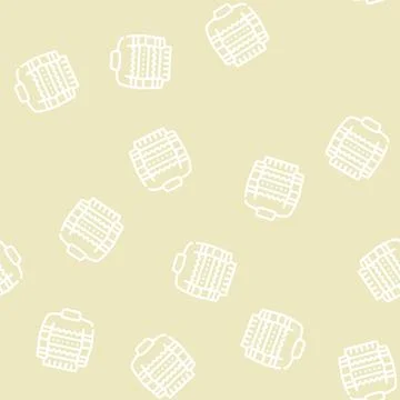 Sweater clothes line vector seamless pattern sign Illustrazione stock