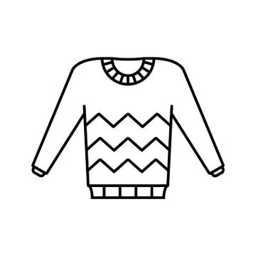Sweater icon element of winter clothes icon for mobile concept and web apps.  Stock Illustration