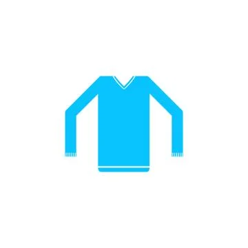 Sweater icon flat. Stock Illustration