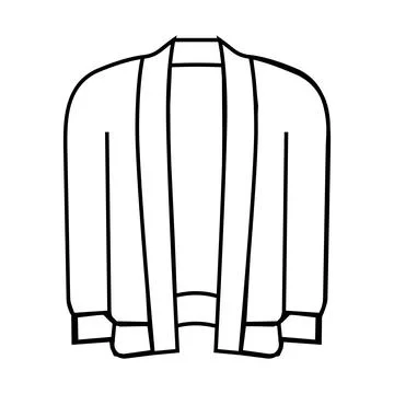 Sweater knitting wool line icon vector illustration Stock Illustration