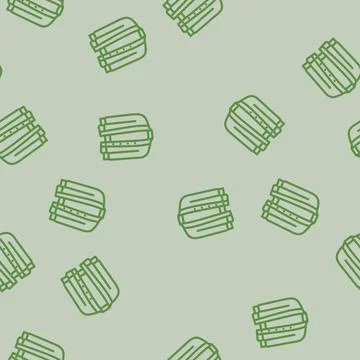 Sweater knitting wool line vector seamless pattern Stock Illustration