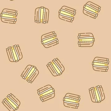 Sweater knitting wool vector seamless pattern Stockillustratie