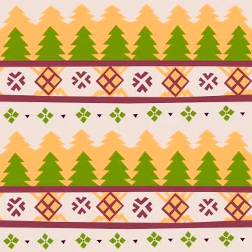 Sweater pattern for fabric design, Textile ornament. Christmas background. Stock Illustration