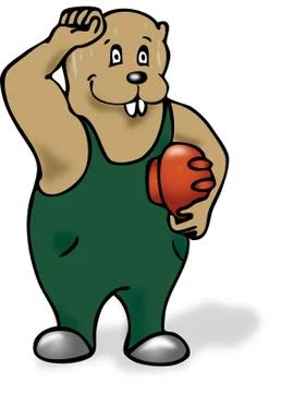 Sweating beaver Stock-Illustration