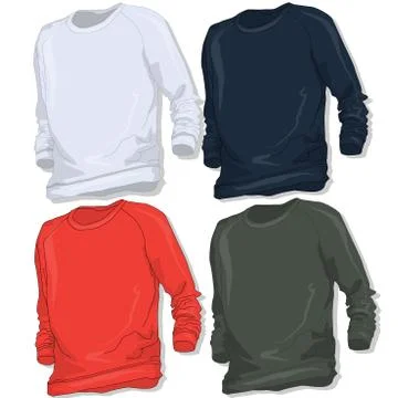 Sweatshirt set vector. Stock Illustration