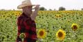 Sweaty Countryman Drink Water Tired Farmer Man Consume Liquid Agricultor Peasant 4k or 4k+ Resolution