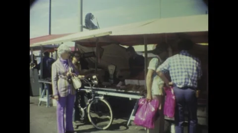 Sweden 1976, 1970s Bergen City View Stock Footage 276862677