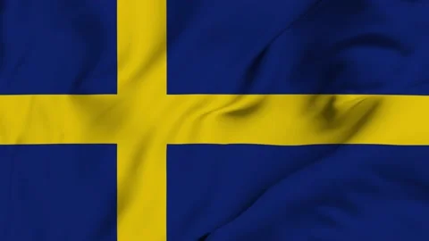 Sweden 4K waving flag in loop Stock Footage 139565559