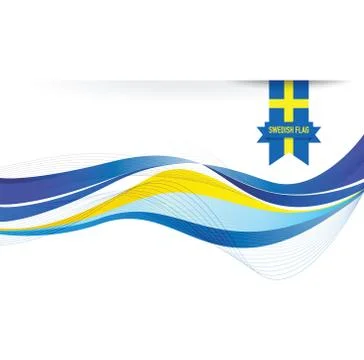 Sweden abstract flag background Stock Illustration