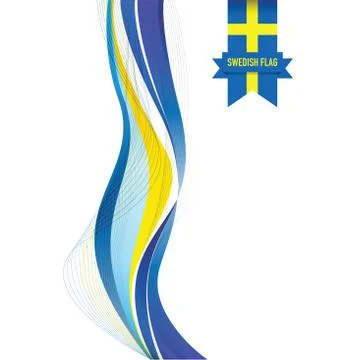 Sweden abstract flag background Stock Illustration