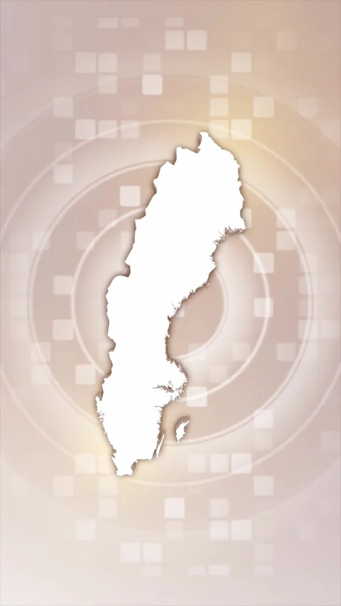 Sweden Animated Map Stock Footage 275901503