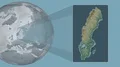 Sweden channeled. Relief 4k or 4k+ Resolution