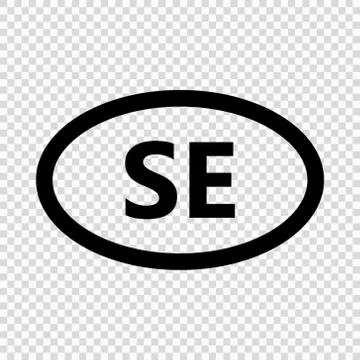 Sweden code symbol. short country name. Domain name Stock-Illustration