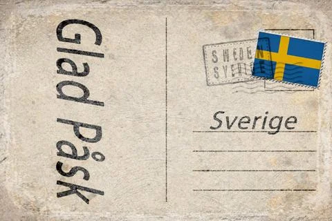 Sweden Easter Holiday Background Stock Illustration