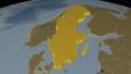 Sweden extruded. Bumps. 4k or 4k+ Resolution
