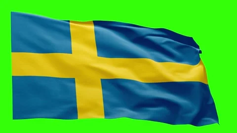 Sweden Flag Animation – Seamless Loop (4K UHD) Stock Footage 317579160