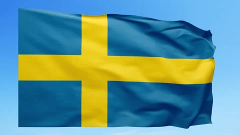 Sweden Flag Animation – Seamless Loop (4K UHD) Stock Footage 317579161