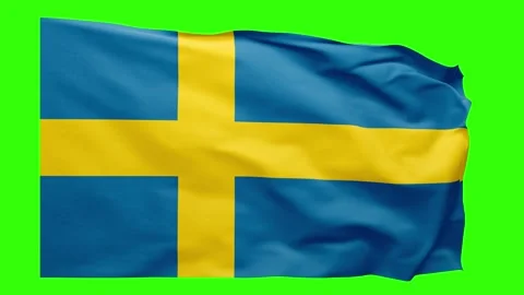 Sweden Flag Animation – Seamless Loop (4K UHD) Stock Footage 317579171
