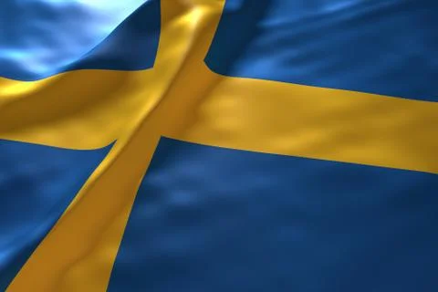 Sweden flag background Stock Illustration