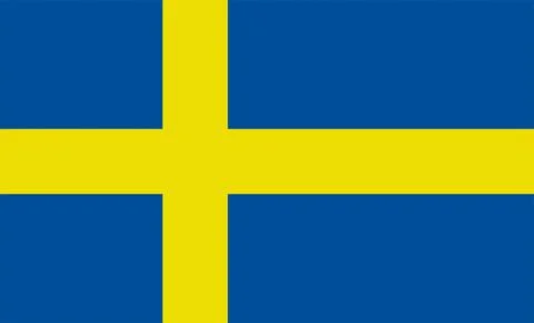 Sweden Flag Design Stock Illustration