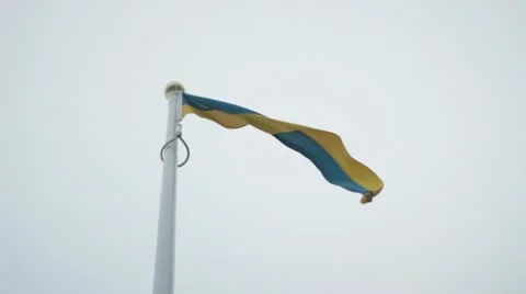 Sweden flag Stock Footage 20434920