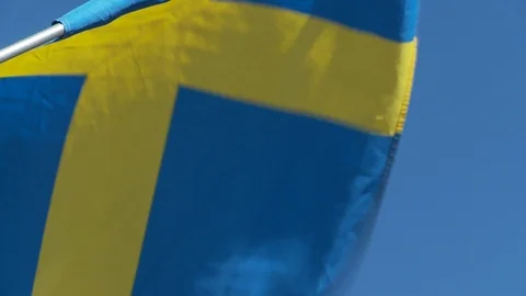 Sweden flag Stock Footage 111220669
