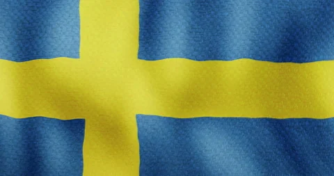 Sweden flag Stock Footage 150042201