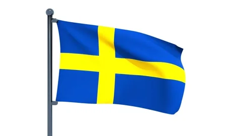 Sweden Flag Stock Footage 150204610