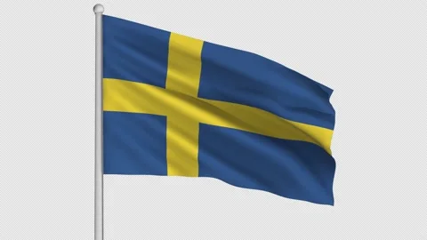 Sweden Flag Stock-Footage 208480040