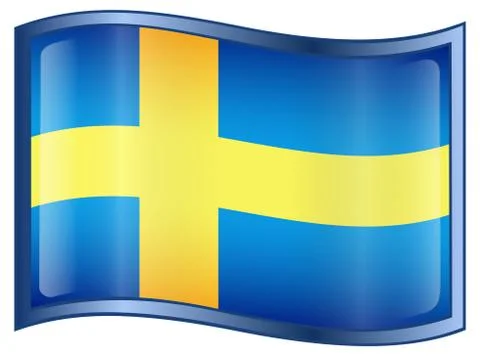 Sweden flag icon Stock Illustration