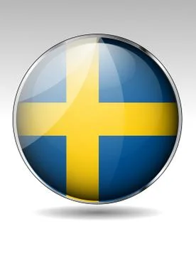 Sweden flag icon Stock Illustration
