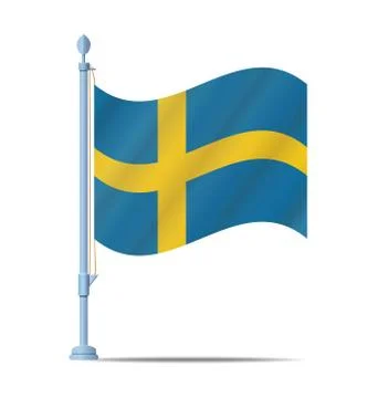 Sweden flag Illustrazione stock