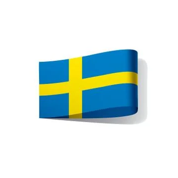 Sweden flag, vector illustration Stock Illustration