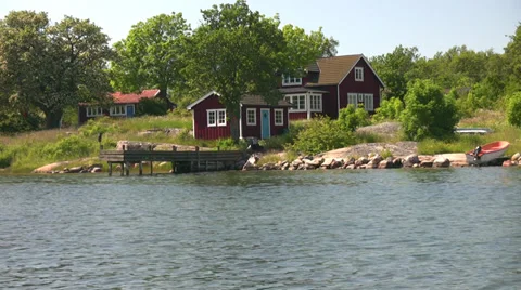 Sweden Islands Stock Footage 32252621