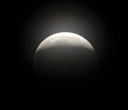 Sweden Lunar Eclipse - Aug 2008 Stock Photos