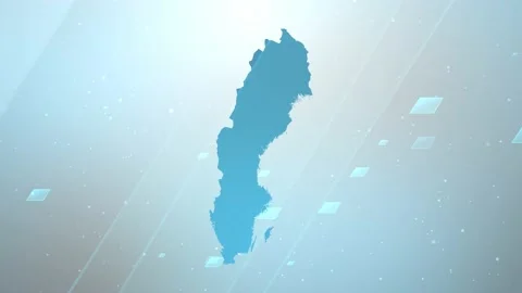 Sweden Map Background Stock Footage 197956083