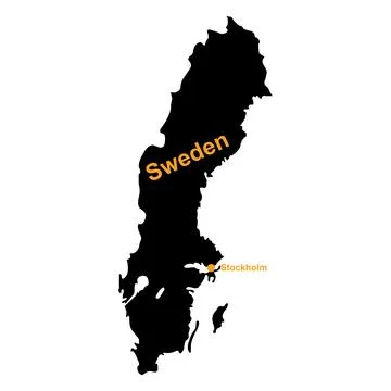 Sweden map icon Stock Illustration