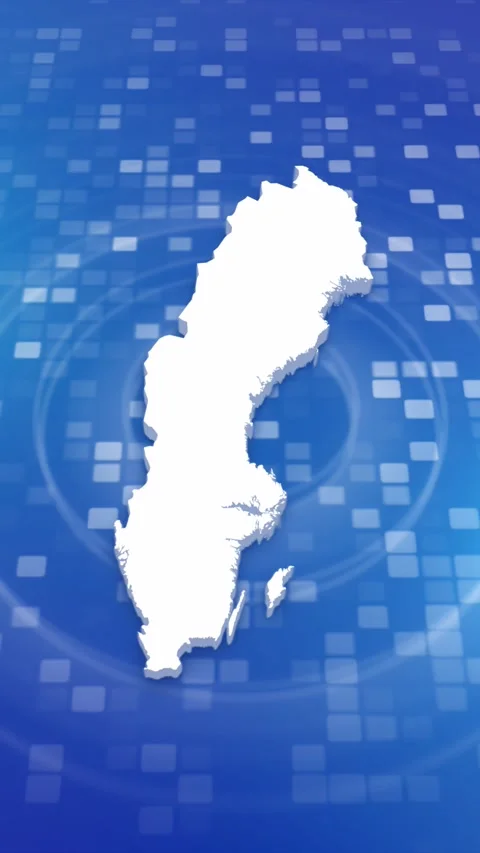 Sweden Map Intro 库存影片 259982791