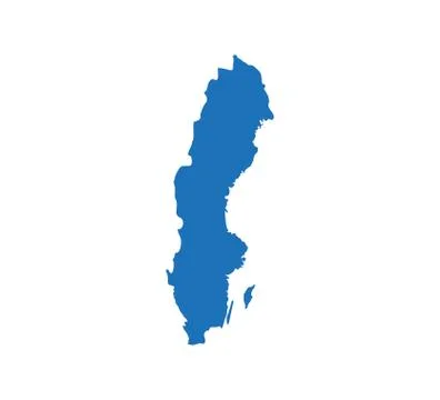 Sweden map on white background. Vector illustration. Stock-Illustration