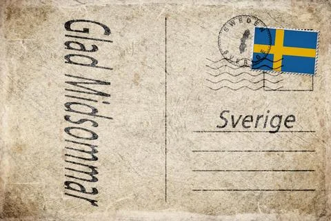 Sweden Midsummer Celebration Background Stock Photos