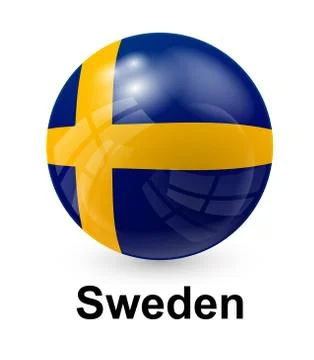 Sweden state flag Stock Illustration