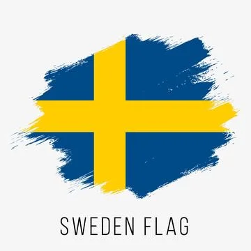 Sweden Vector Flag. Sweden Flag for Independence Day Stock Illustration